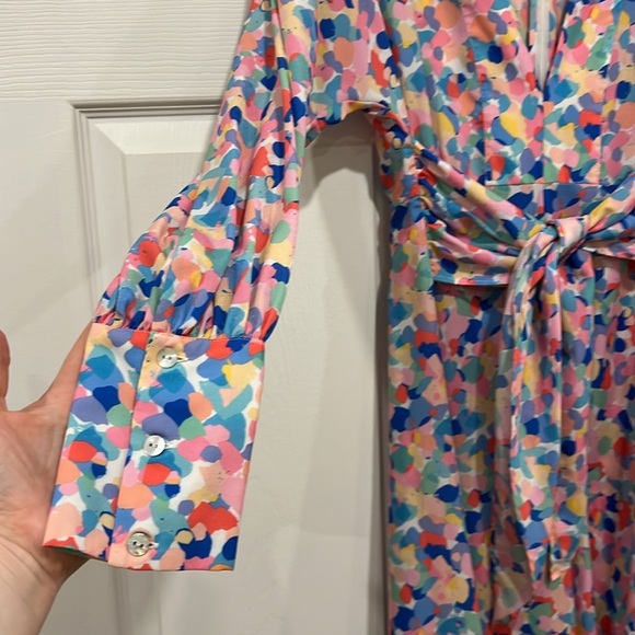 Paloma Blue Bronte Dress Womens Rainbow Confetti Size Medium - Picture 5 of 8